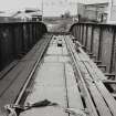 Glasgow, North Canal Bank Street, Railway Swing Bridge.
View of deck from West.
