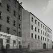 Glasgow, 187 Old Rutherglen Road, Weaving Factory.
View of SW facade of SE wing of factory facing Commercial Road from West.
