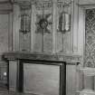 Glasgow, 22 Park Circus, interior.
View of South-West fireplace in first floor West room.
