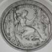 Glasgow, 22 Park Circus, interior
Detail of marble bas relief on second quarter landing.
Insc: 'H Gerhardt Roma 1874.'
