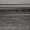 Ground floor, parlour, cornice and Tynecastle canvas frieze, detail