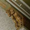 First floor, drawing room, decorative corbel, detail