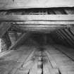 Interior.
View of roof structure in attic.