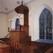 Interior view (towards ogee-canopied pulpit) from North West