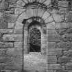 Doorway in North wall, view from exterior.