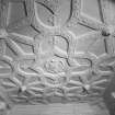 Interior.
View of plaster ceiling, SE compartment (Lady Semple's room), 3rd floor.