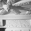 Interior.
Detail of plaster frieze in SE compartment (Lady Semple's Room), third floor.