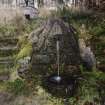 View of fountain with well head in background