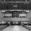 Interior. View of gallery and organ