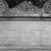 Detail of inscription "Weetman Dickinson Pearson. First Viscount Cowdray. MDCCCLVI-MCMXXVII. and his wife. Annie Cass. First Viscountess Cowdray. MDCCCLX-MCMXXXII. She Died in Paris & is Buried at Saint Germaine en Laye""