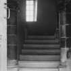 Interior.
View of stair through outer door.