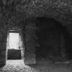 Interior view of kitchen at Huntly Castle.