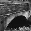 Detailed view from NE of W bridge over canal.