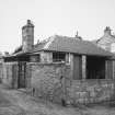 Exterior view from S of rear of "colonies" Railway Workers' housing on Harlaw Rd
Photosurvey 17 August 1994
