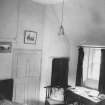 Interior view of Kemnay House showing bedroom.
