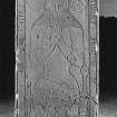 Medieval graveslab commemorating Gilbert de Greenlaw, armiger (d.1411).