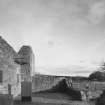 Kinkell, St Michael's Church and burial-ground: view from NW of interior of church.
