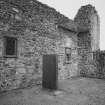 Kinkell, St Michael's Church and burial-ground: NE corner of interior of church.
