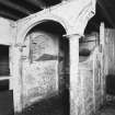 Interior.
View of stall in stable.