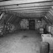 Interior.
View of hayloft above stable from N.