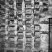 Interior.
Detail of pigeon holes in doocot.