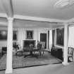 Leith Hall, interior.  Ground floor. Hall: view from South West