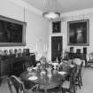 Leith Hall, interior.  First floor. Dining room: view from South East