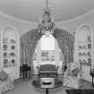 Leith Hall, interior.  First floor. Oval drawing room: view from North