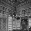 Interior.
View of library from W, first floor.