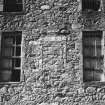 Aboyne Castle.
Detail of windows and blocked opening second floor of South West wing.