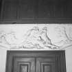 Interior.
Detail of plaster frieze in entrance hall, ground floor.