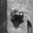 Detail of canopy on buttress of Arbuthnott Aisle.