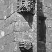 Detail of canopy and corbel on buttress of Arbuthnott Aisle.