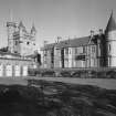 View of rear of castle and ballroom from north east