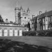 View of ballroom and rear of tower from north west