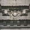 Detail of carved panel above south west entrance