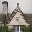 Detail of dormer with shield on south face of castle