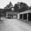 Wood shed, view from south