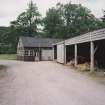 Wood shed, view from south