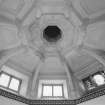 Interior. Dairy, view of ceiling