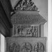 S wall E mural monument dated 1621