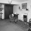 Interior. View of second floor Lairds dressing room from W