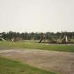 Edzell airfield, W F Halsey school. General view of playground.
