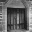 Interior. Detail of main porch entrance door