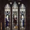 Interior.Detail of chancel SE window depicting S Monica, S Perpetua and S Macrina Thecula in memory of Eliza Jane Haughton