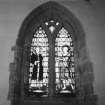 Interior. Detail of chancel SW window depicting S Stephen and S Decuman in memory of Hugh Penton Currie