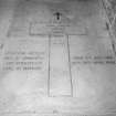 Detail of stone memorial, on floor, in front of altar (in memory of Alastair Arthur, Duke of Connaught and Strathearn)