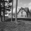 View from East South East showing the lodge and its setting