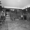 Interior. Ground floor view of entrance hall from South looking towards the principal staircase