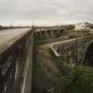 View from NNW showing the new bridge (left), with the old bridge (foreground right)